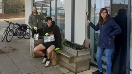 Planter Moved by helpful residents