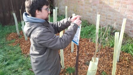 Locals plant 147 trees on their greens!