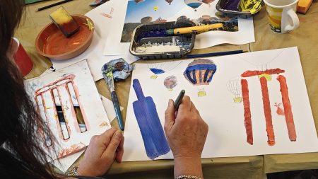 Wellbeing Art Group Celebrate Women’s Cricket
