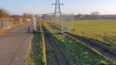 National Grid Work & the Wildflower Meadow at Lockleaze Sports Centre